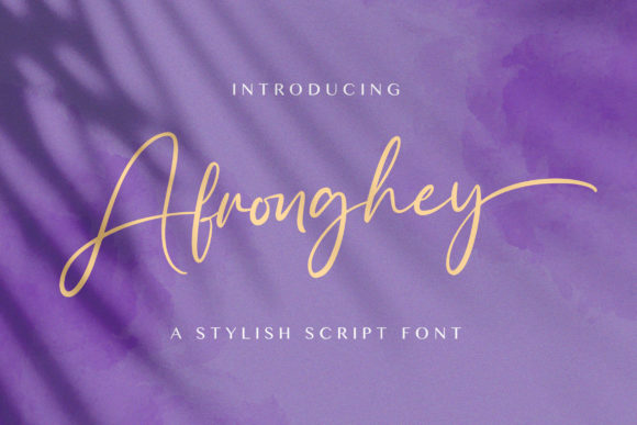 Afronghey: A Classy Script Font for Modern Digital Branding