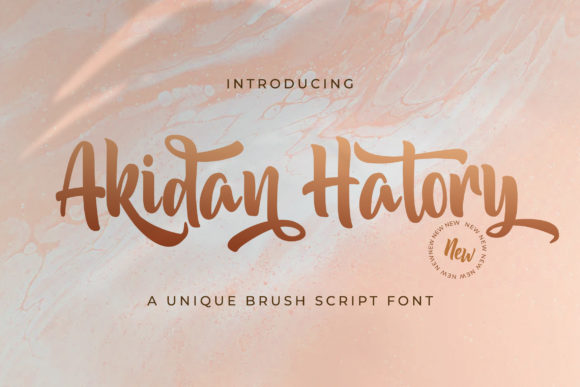 Akidan Hatory: A Script Handwritten Font for Elegant Campaign Moments