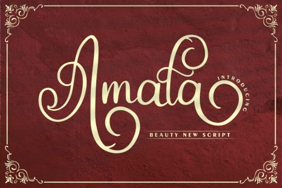 Amala Font: Elegant Script for Editorial Design