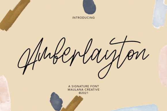 Amberlayton Font for Creative Projects
