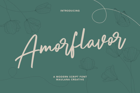 Amorflavor: A Chic Script Handwritten Font for Premium Branding