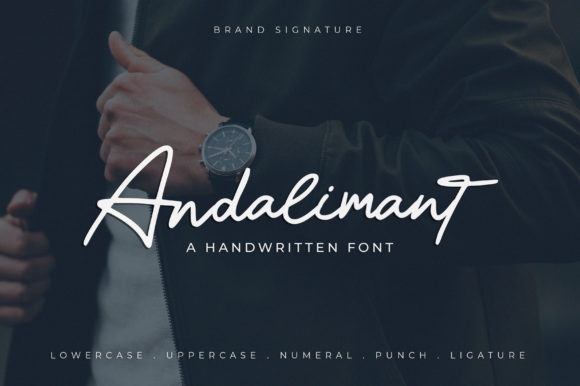 Andalimant: A Refined Script Handwritten Font for Elegant Branding