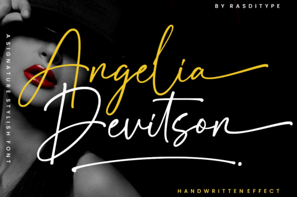Angelia Devitson: A Refined Script Font for Elegant Campaigns