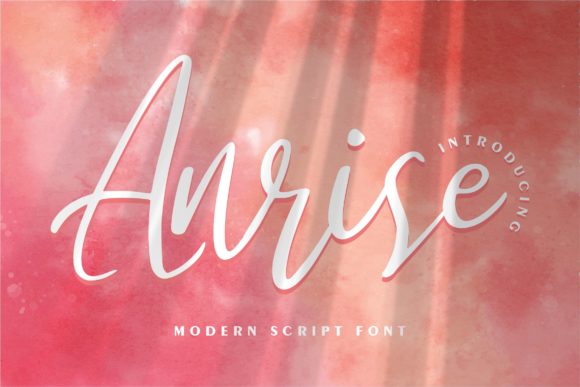 Anrise Font: Elegant Script for Editorial Design