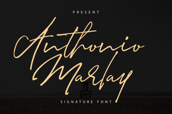 Anthonio Marlay: A Refined Script Handwritten Font for Elegant Branding
