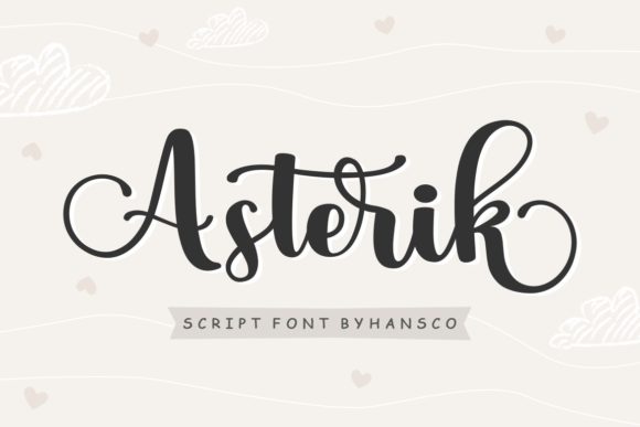 Asterik Script Font for Elegant Branding and Crafty Campaigns