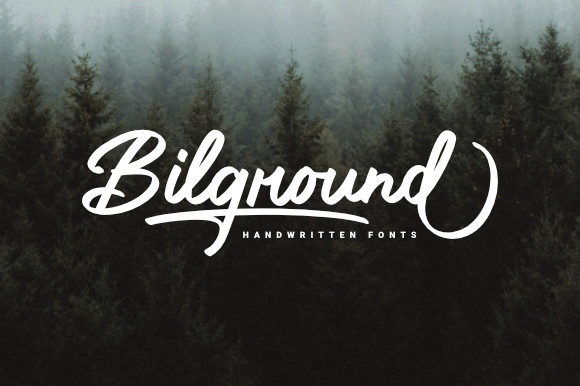 Bilground Script Font for Elegant Handmade Products