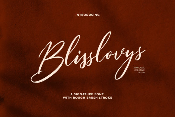 Blisslovys: Elegant Script Font