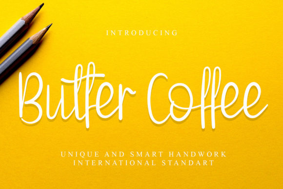 Butter Coffee Script Font for Elegant Handmade Designs