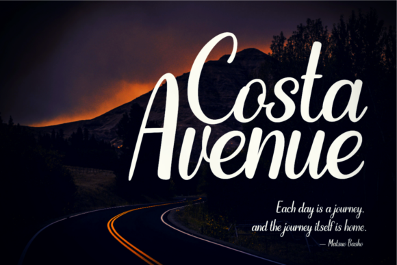 Costa Avenue: A Refined Script Font for Premium Brand Visuals