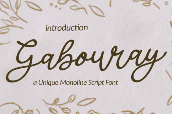 Gabouray: A Vintage Script Font for Thoughtful Editorial Design