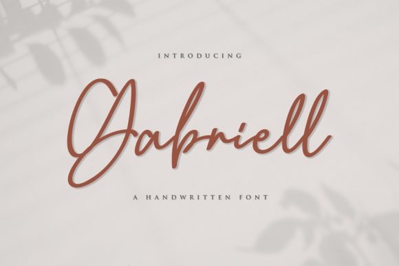 Gabriell: A Sweet, Whimsical Script Font for Editorial Elegance