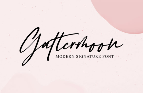 Gattermoon Script Font for Elegant Handmade Designs