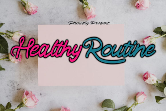 Healthy Routine: A Playful Script Font for Editorial Warmth