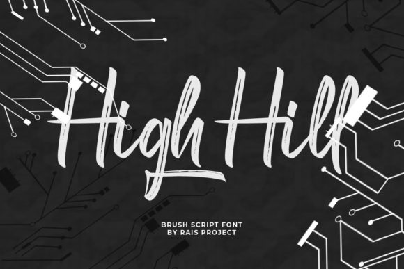 High Hill: A Relaxed Brushed Script Font for Urban Branding