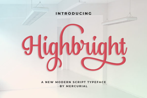 Highbright Font: A Vintage Script Typeface for Fashion and Editorial Design