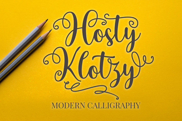 Hosty Klotzy: A Refined Script Font for Elegant Brand Identity