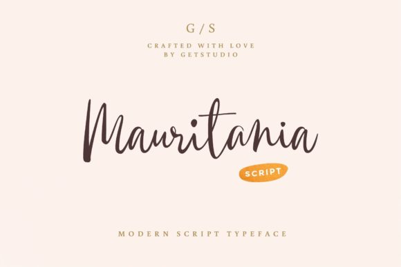 Mauritania Script Font for Elegant Brand Identity