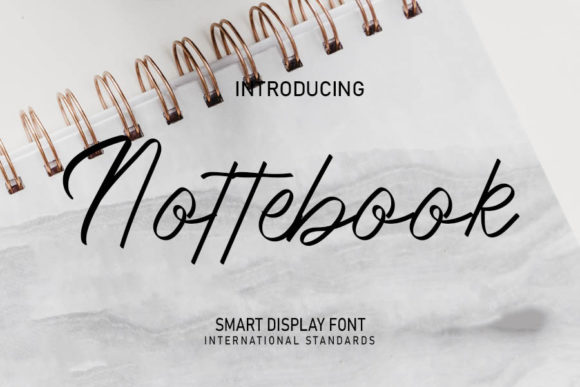 Nottebook Script Font for Handmade Invitations & Branding