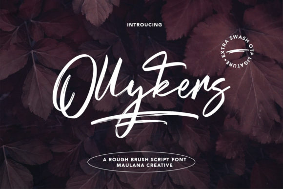 Ollykers Script Font for Editorial Design
