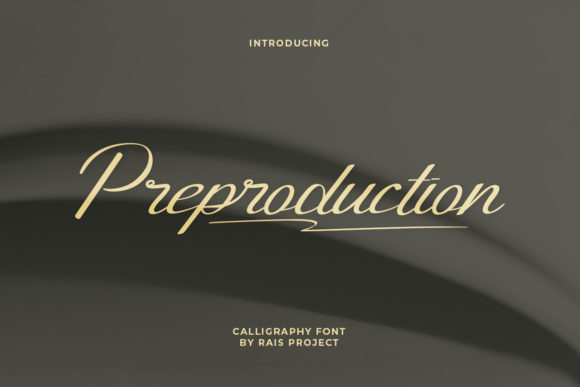 Preproduction Font for Creative Makers