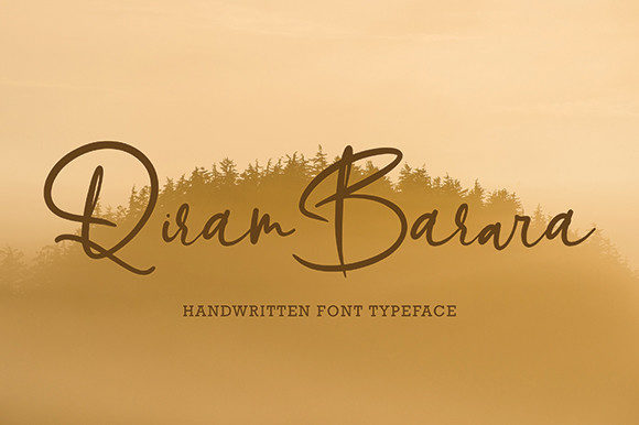 Qiram Barara: A Script Handwritten Font for Editorial Elegance