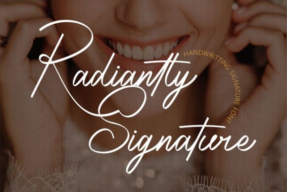 Radiantly Signature: A Cursive Script Font for Elegant Editorial Design