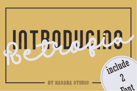 Retropia Duo: A Bold Retro Script Handwritten Font