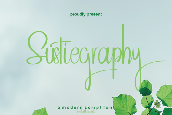 Sustiegraphy: A Refined Script Font for Elegant Campaigns