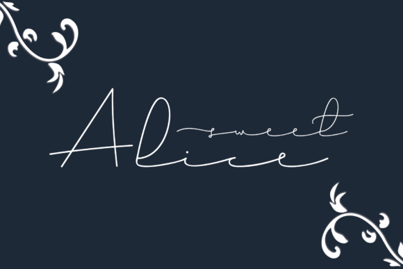 Sweet Alice: A Refined Script Handwritten Font for Elegant Design